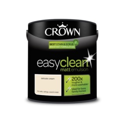 Crown Easyclean Matt Emulsion - 2.5L Delicate Cream - STX-377018 