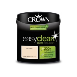 Crown Easyclean Matt Emulsion - 2.5L Soft Cream - STX-377062 