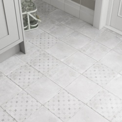 Johnson Savoy Floor Tile 1.02m2 - Grey - STX-377203 
