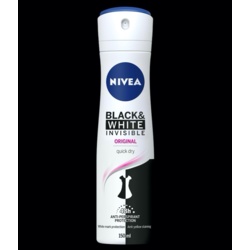 Nivea Black & White Female Deodorant - 150ml Clear - STX-377332 