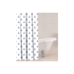 Sabichi Shower Curtain 180 x 180cm - Anchor - STX-377693 
