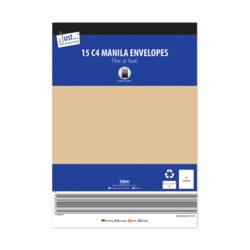 Tallon C4 Peel & Seal Envelopes 80gsm - Manila Pack 15 - STX-378057 