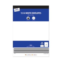 Tallon C4 Peel & Seal Envelopes 80gsm - White Pack 15 - STX-378058 