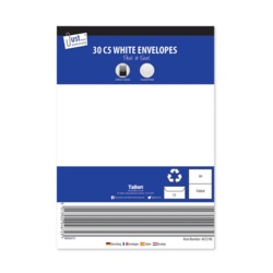 Tallon C5 Peel & Seal Envelopes 80gsm - White Pack 30 - STX-378061 