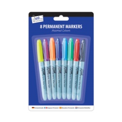 Tallon Multi Coloured Permanent Markers - Pack 8 - STX-378066 
