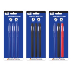 Tallon Luxury Smooth Write Pens - Pack 3 - STX-378067 