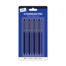Tallon Technoline Pens - Pack 8 - STX-378073 