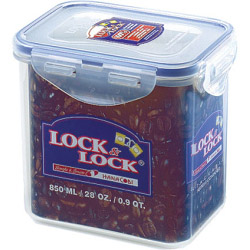 Lock & Lock Food Storage Container - Rectangular - 850ml (137 x 104 x 120mm) - STX-380209 