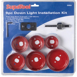 SupaTool Down Light Installation Kit - 9 Piece - STX-382879 