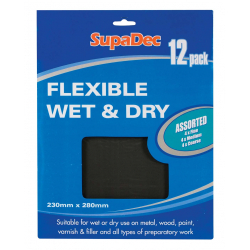 SupaDec Flexible Wet & Dry Paper - Assorted Pack 12 - STX-384027 