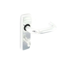 Securit Aluminium Bathroom Handles Polished (Pair) - 150mm - STX-384135 