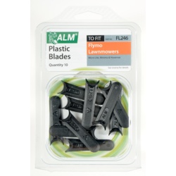 ALM Plastic Blades - with Small Half-Moon - Pack of 10 - STX-386487 