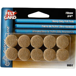 Felt Gard Round Pads - 19mm x 20 - STX-391454 