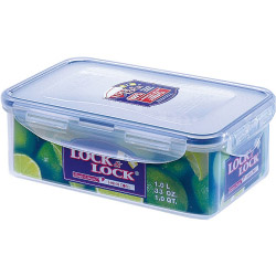 Lock & Lock Food Storage Container - Rectangular - 1L (207 x 134 x 70mm) - STX-394302 