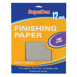 SupaDec Finishing Paper - 12 sheets, 320 Grit - STX-395300 