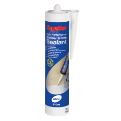 SupaDec Shower & Bath Sealant - 310ml White - STX-403875 