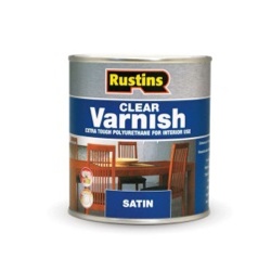 Rustins Polyurethane Satin Varnish 250ml - Clear - STX-409022 