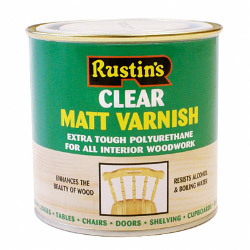Rustins Polyurethane Matt Varnish - 250ml - STX-409392 