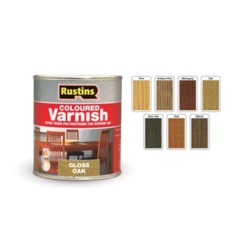 Rustins Polyurethane Gloss Varnish 250ml - Mahogany - STX-409442 