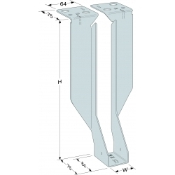 Simpson Strong Tie Timber To Masonry Hanger - 100 x 50mm - STX-415922 