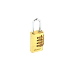 Securit Resettable Code Lock Brass - 20mm - STX-421109 