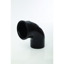 Polypipe Bend (Single Socket) - 4"/110mm Black - STX-425274 