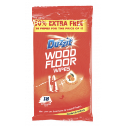 Duzzit Wood Floor Wipes - 18 Pack - STX-425721 