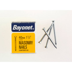 Bayonet Masonry Nails - Zinc Plated (Box Pack) - 40mm - STX-430350 