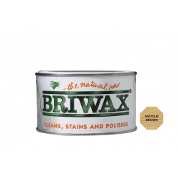 Briwax Natural Wax - 400g Antique Brown - STX-441859 