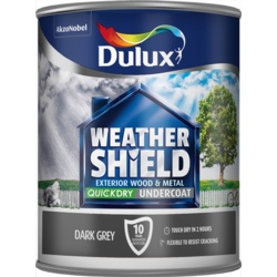 Dulux Weathershield Quick Dry Undercoat 750ml - Dark Grey - STX-445257 