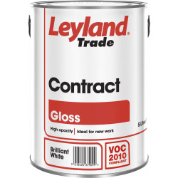 Leyland Trade Contract Liquid Gloss - 5L Brilliant White - STX-445365 