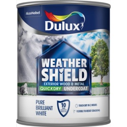 Dulux Weathershield Quick Dry Undercoat 750ml - Pure Brilliant White - STX-445415 