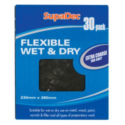 SupaDec Flexible Wet & Dry Paper - Fine 400 Grade Pack 30 - STX-446044 