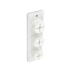 Securit Towel Holder White - Triple - STX-450825 