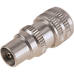 Dencon Metal Coax Plug - 12 Carded - STX-451976 