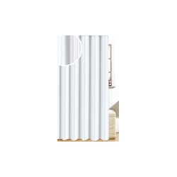 Blue Canyon Satin Stripe Design Polyester Shower Curtain - White - STX-460500 