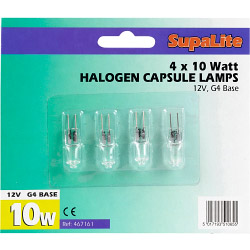 SupaLite Halogen Capsule Lamp - G4 10w 12v - STX-467161 