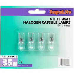 SupaLite Halogen Capsule Lamp - G4 35w 12v - STX-467228 