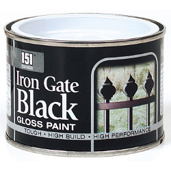 151 Coatings Iron Gate Gloss Paint - 180ml Black - STX-469347 