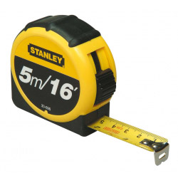 Stanley Measuring Metric/Imperial Tape - Length - 5m (16ft) x Width - 19mm - STX-472775 