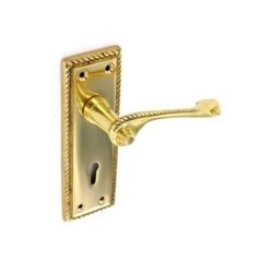 Securit Georgian Lock Handles (Pair) - 150mm - STX-480403 