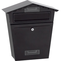 SupaHome Black Letter Box - STX-480636 