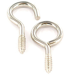 Securit Curtain Wire Hooks & Eyes Nickel Plated - (6+6) S6420 - STX-480823 
