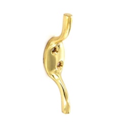 Securit Brass Cleat Hook - Medium - STX-480990 