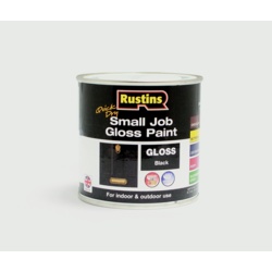 Rustins Quick Dry Small Job Gloss 250ml - Black - STX-484527 