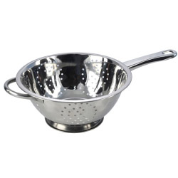 Pendeford Stainless Steel Collection Polished Deep Long Handled Colander - STX-486702 