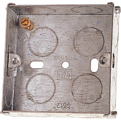 Dencon 25mm 1 Gang Metal Box to BS4664 - Skin Packed - STX-486941 