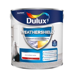 Dulux Weathershield Exterior Gloss 2.5L - Pure Brilliant White - STX-494746 
