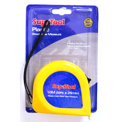 SupaTool Plastic Tape Measure - 10m x 25mm - STX-500708 