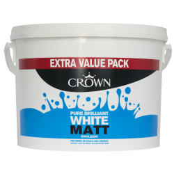 Crown Matt Emulsion 7.5L - Pure Brilliant White - STX-501734 